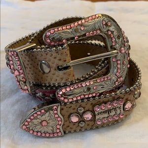 B.B. Simon ostrich belt